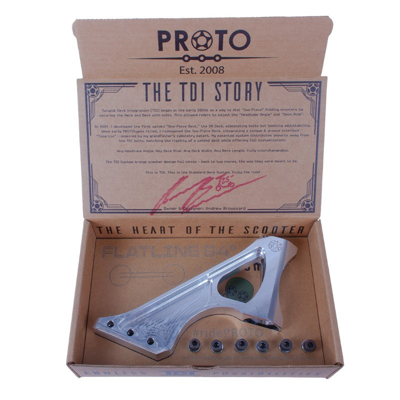 Proto Flatline Nex Pro scooter Neck Raw 83°